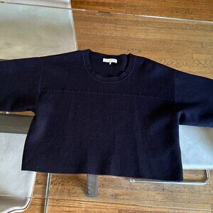 SANDRO Cropped Short Sleeve Sweater Size 2 (Medium)